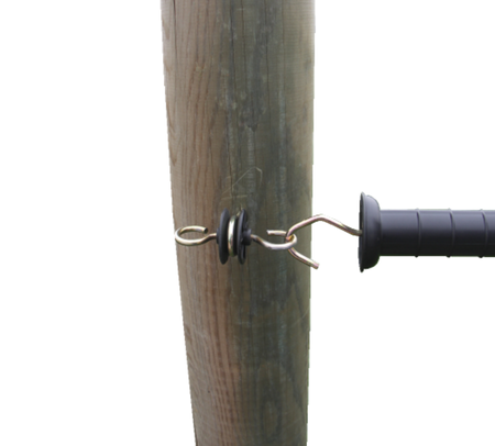 Zestaw rączka bramowa czerwona + izolator bramowy - obrazek 2