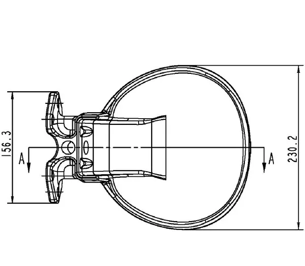 KRAMP poidło miskowe żeliwne zielone dla bydła i koni - obrazek 3