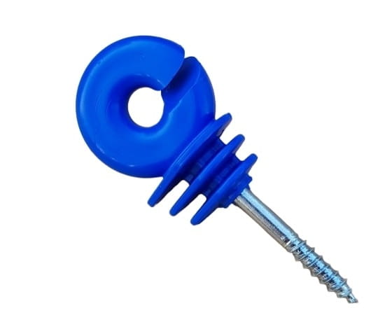 Izolator z wkrętem do drewna niebieski 50 sztuk