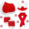 YORK zestaw świąteczny dla konia czaprak owijki nauszniki szalik