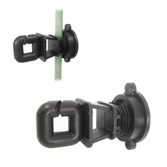 Izolator z nakrętką do drutu i plecionki G-174 25 szt.