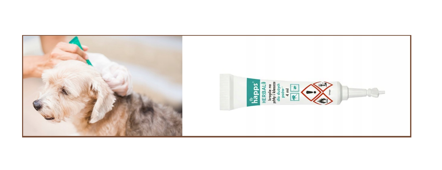 Krople Herbal na pchły i kleszcze dla dużych psów, 20-40kg - obrazek 3