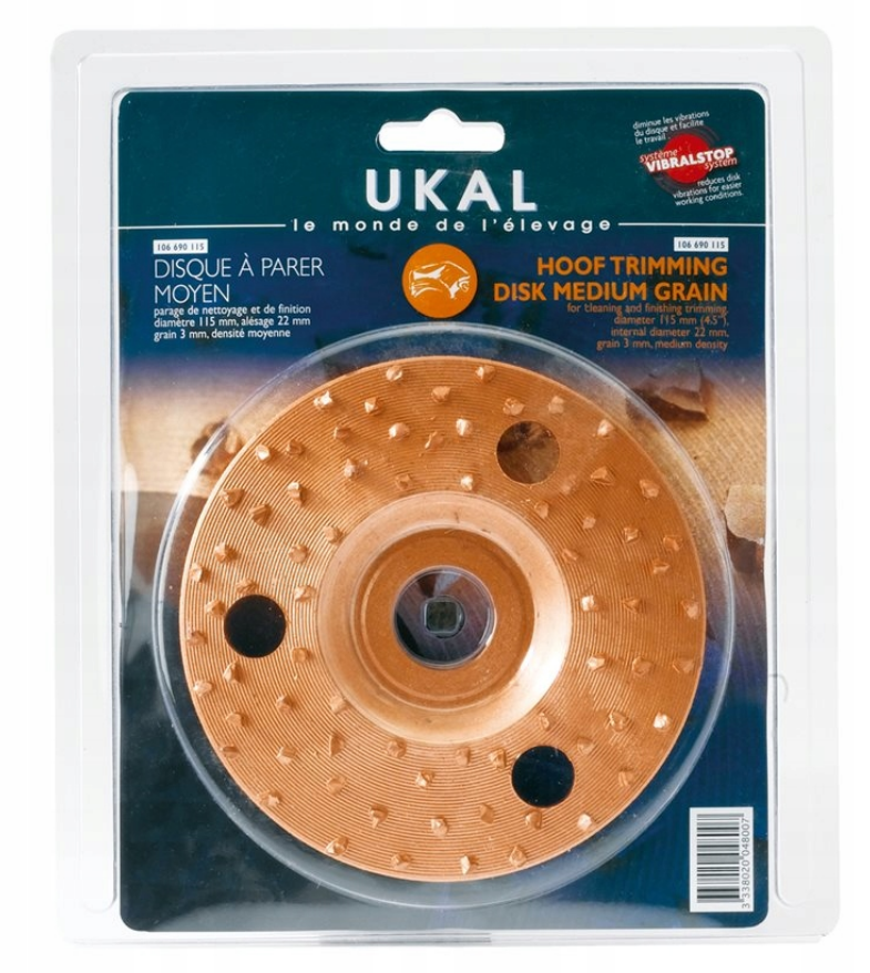 Tarcza do korekcji racic dwustronna 125 UKAL - obrazek 2