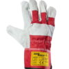 Rękawice robocze HADDOCK R1 czerwone skóra r 10/XL