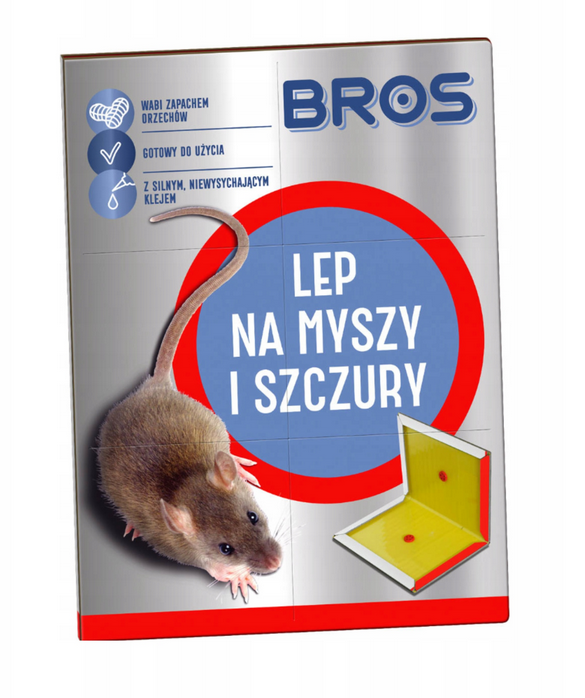 Pułapka klejowa lep na myszy i szczury, Bros
