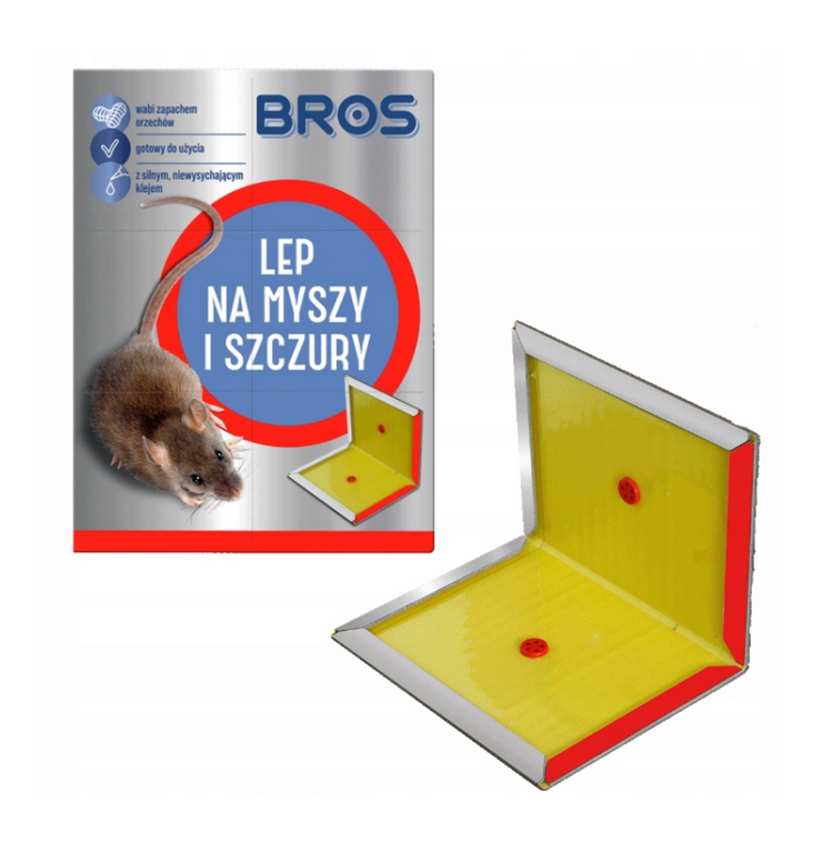 Pułapka klejowa lep na myszy i szczury, Bros - obrazek 3