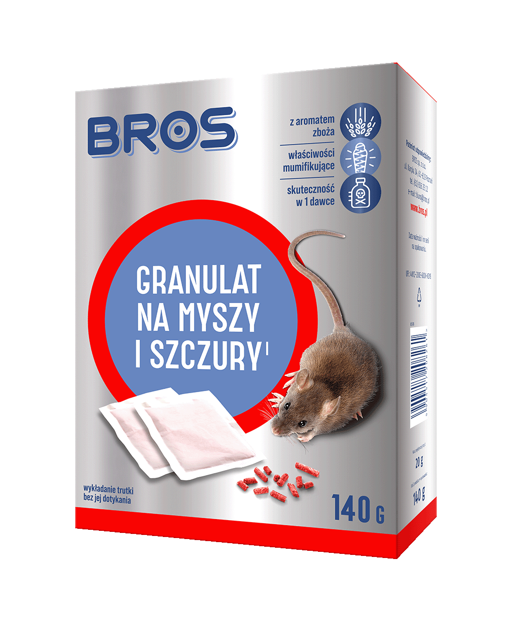Granulat na myszy i szczury, 140g