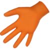Rękawice nitrylowe bezpudrowe pomarańczowe rozm L