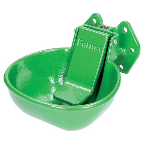 KRAMP poidło miskowe żeliwne zielone dla bydła i koni
