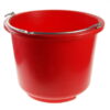KERBL wiadro plastikowe czerwone 13l