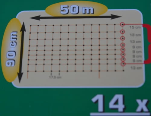 Siatka elektryczna dla owiec 90 cm/50 m pojedynczy szpic - obrazek 6