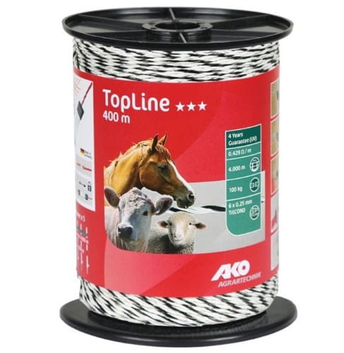 Plecionka lina biało-niebieska High Cond. Topline Plus 400m - obrazek 4