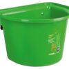 Karmidło żłób z tworzywa z zawiesiem bez pałąka jasnozielone 12L