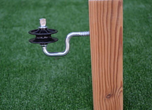 Izolator narożny z rolką, drut linka - obrazek 3