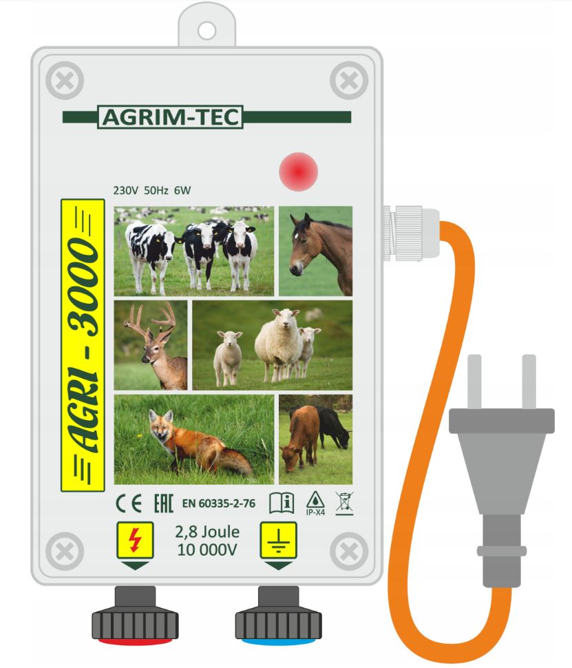 Elektryzator pastuch sieciowy AGRI-3000 - obrazek 4