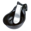 Poidło miskowe żeliwne z językiem czarne