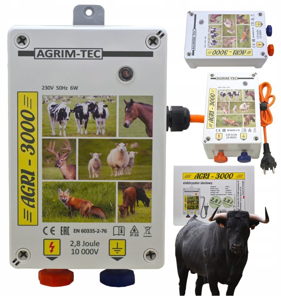 Elektryzator pastuch sieciowy AGRI-3000 - obrazek 2