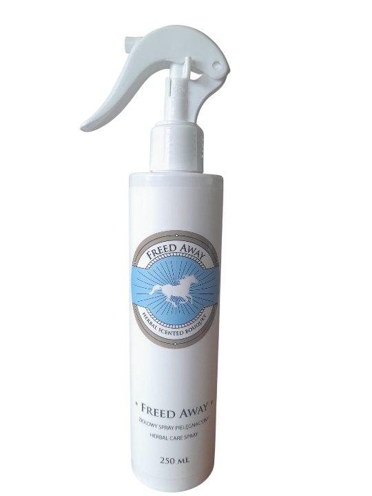 Spray pielęgnacyjny ziołowy dla konia Freed Away Scandia Cosmetics 250ml