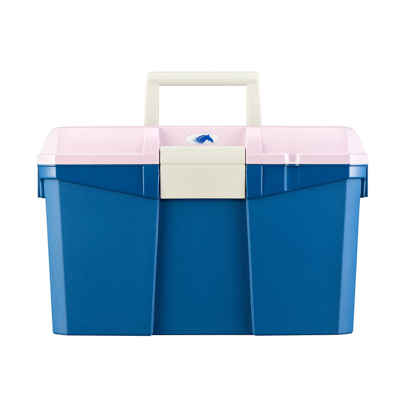 Skrzynka na akcesoria jeździeckie z recyklingu średnia niebiesko-różowa - obrazek 2