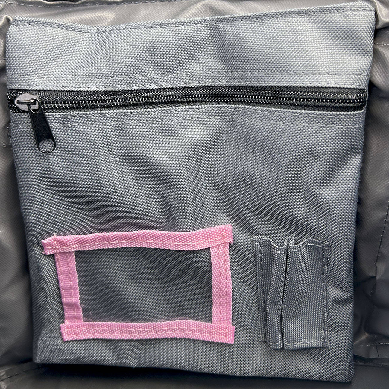 Torba na akcesoria Horsenjoy Viva szaro-różowa - obrazek 4